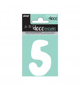 PLAKCIJFER EMMA 70 MM WIT 5