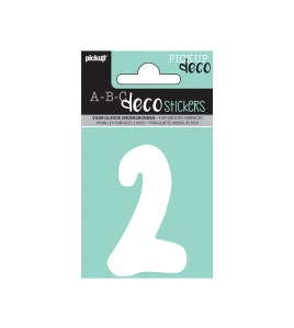 PLAKCIJFER EMMA 70 MM WIT 2