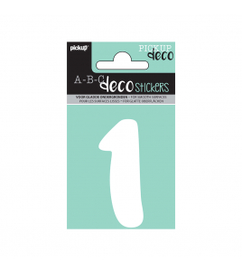 PLAKCIJFER EMMA 70 MM WIT 1