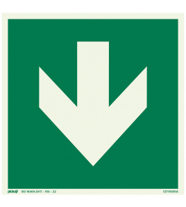 BORD RICHTINGSPIJL (GROEN)FTLM 150X150 MM ZELFKLEVEND