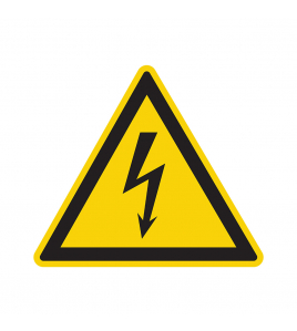 BORD GEVAARLIJKE ELEKTRISCHE SPANNING 200 MM DRIEHOEK