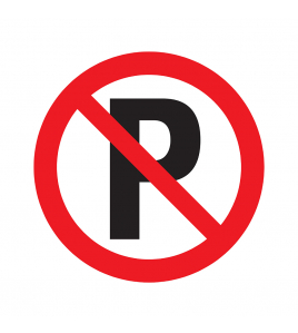 BORD VERBODEN TE PARKEREN 300 MM ROND