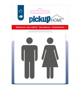 BORD DAMES/HEREN WIT 90X90X3 MM ACRYLAAT