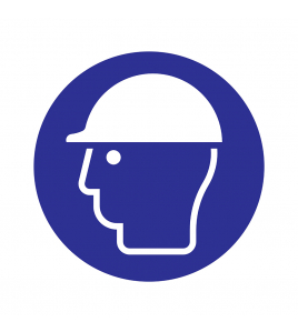 BORD VEILIGHEIDSHELM VERPLICHT 180 MM ROND