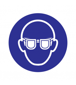 BORD VEILIGHEIDSBRIL VERPLICHT 180 MM ROND