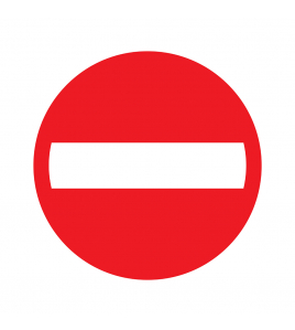 BORD VERBODEN TOEGANG 300 MM ROND