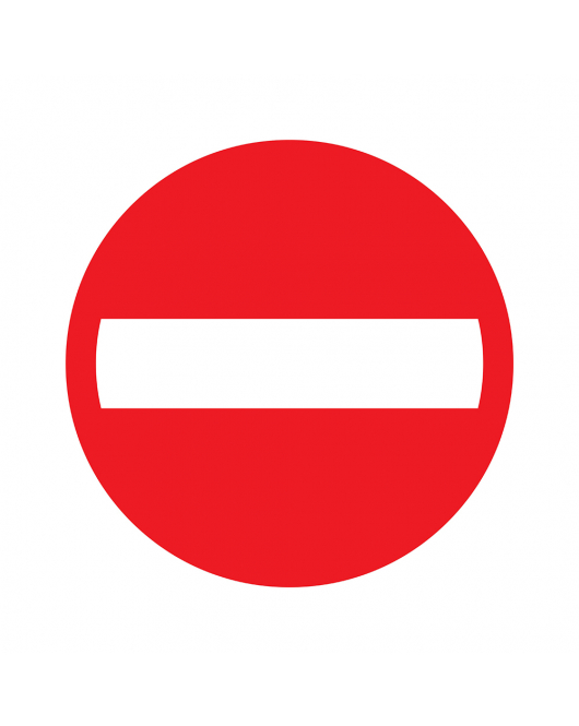 BORD VERBODEN TOEGANG 300 MM ROND
