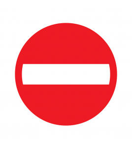 BORD VERBODEN TOEGANG 180 MM ROND