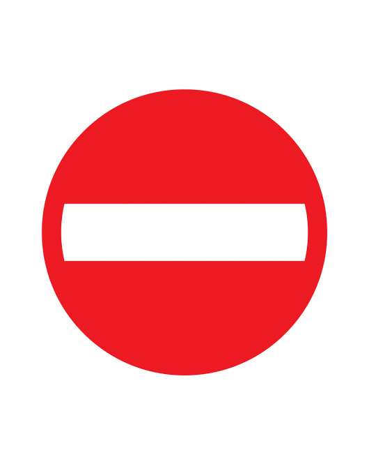 BORD VERBODEN TOEGANG 180 MM ROND