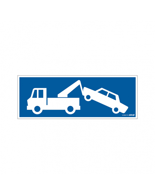 BORD WEGSLEEPZONE ZONDER TEKST 330X120 MM