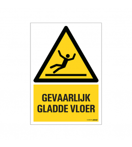 BORD GEVAARLIJK GLADDE VLOER 230X330 MM