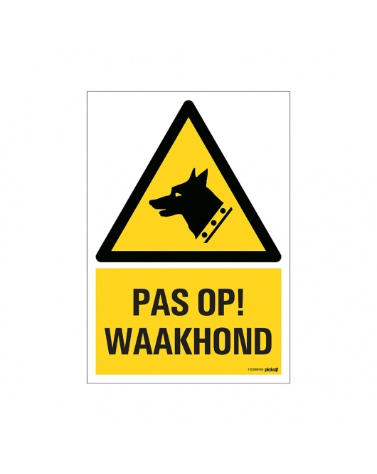 BORD PAS OP WAAKHOND 230X330 MM