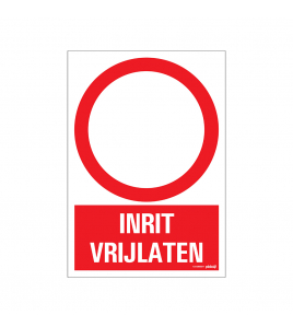 BORD INRIT VRIJLATEN 230X330 MM