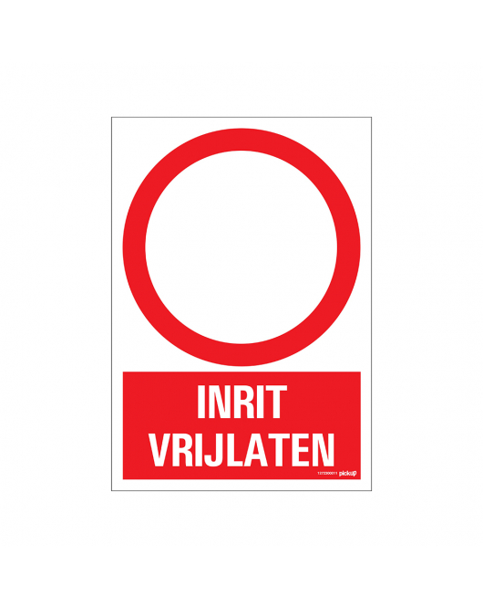 BORD INRIT VRIJLATEN 230X330 MM
