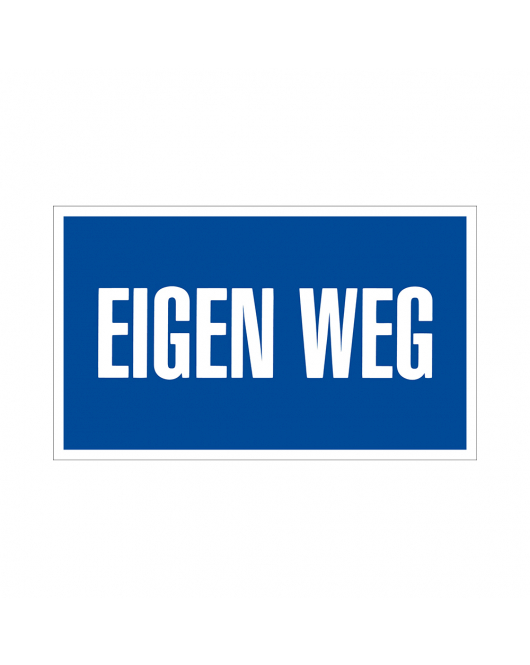 BORD EIGEN WEG 120X200 MM