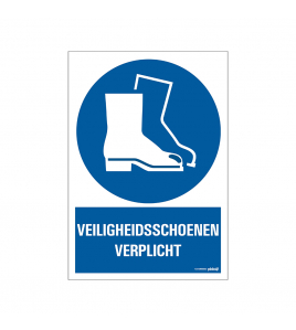 BORD VEILIGHEIDSSCHOENEN VERPLICHT 230X330 MM