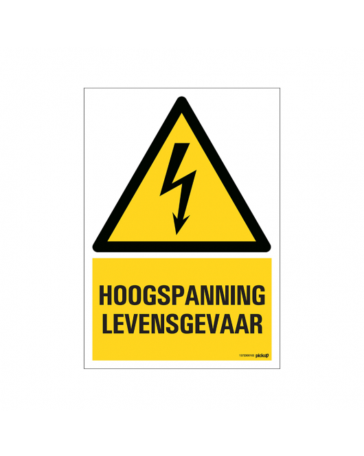 BORD HOOGSPANNING LEVENSGEVAAR 230X330 MM
