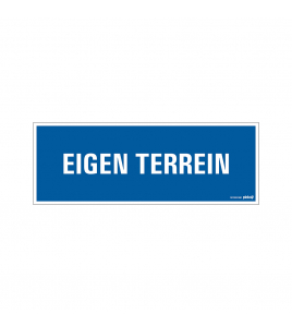 BORD EIGEN TERREIN 330X120 MM