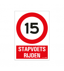 BORD STAPVOETS RIJDEN 230X330 MM