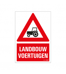 BORD LANDBOUW VOERTUIGEN 230X330 MM