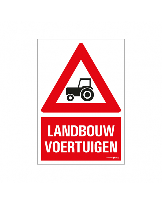 BORD LANDBOUW VOERTUIGEN 230X330 MM