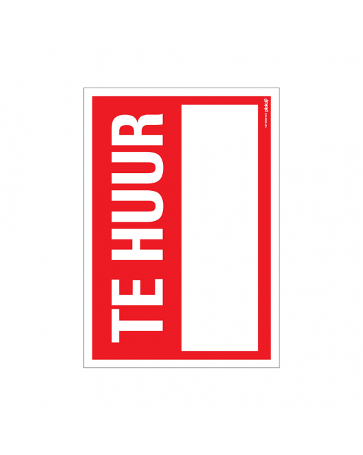 BORD TE HUUR 230X330 MM