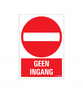 BORD GEEN INGANG 230X330 MM