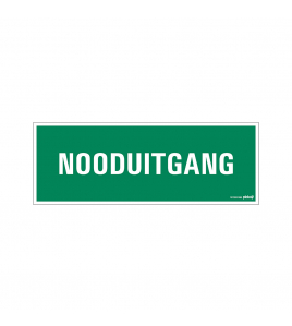 BORD NOODUITGANG 330X120 MM