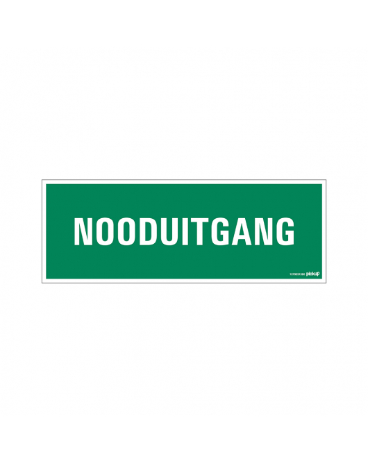 BORD NOODUITGANG 330X120 MM