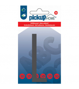 3D HOME STOCKHOLM 90 MM GRIJS L ACRYLAAT 3 MM ZELFKLEVEND