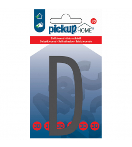 3D HOME STOCKHOLM 90 MM GRIJS D ACRYLAAT 3 MM ZELFKLEVEND