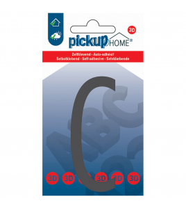 3D HOME STOCKHOLM 90 MM GRIJS C ACRYLAAT 3 MM ZELFKLEVEND