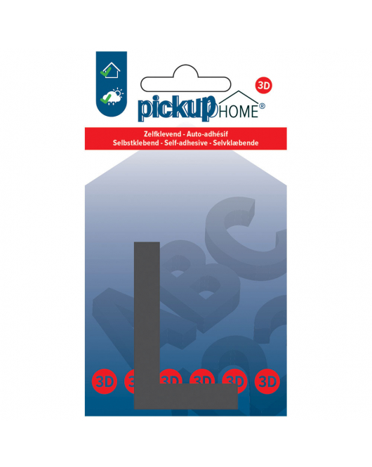 3D HOME LIMA 60 MM GRIJS L ACRYLAAT 3 MM ZELFKLEVEND