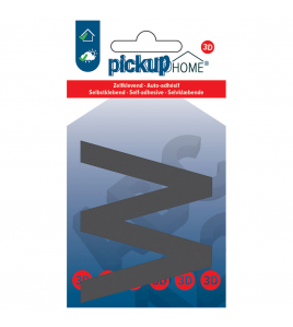 3D HOME LIMA 60 MM GRIJS W ACRYLAAT 3 MM ZELFKLEVEND