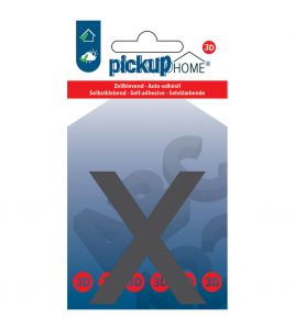 3D HOME LIMA 60 MM GRIJS X ACRYLAAT 3 MM ZELFKLEVEND