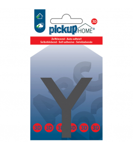 3D HOME LIMA 60 MM GRIJS Y ACRYLAAT 3 MM ZELFKLEVEND