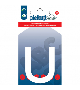 3D HOME LIMA 60 MM WIT U ACRYLAAT 3 MM ZELFKLEVEND