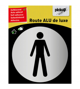 ALUBORD ZELFKLEVEND HEREN 80 MM ROND ALUPANEL 3 MM