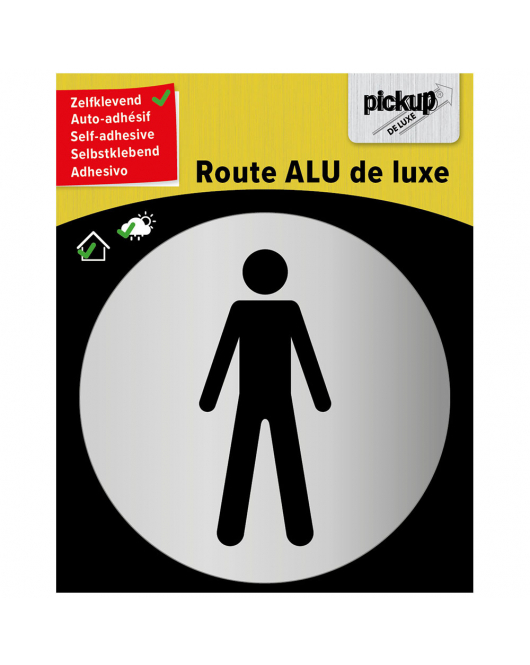 ALUBORD ZELFKLEVEND HEREN 80 MM ROND ALUPANEL 3 MM