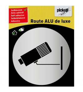 ALUBORD ZELFKLEVEND CAMERABEWAKING 80 MM ROND ALUPANEL 3 MM