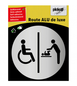 ALUBORD ZELFKLEVEND ROLSTOEL/BABYVERSCHONINGSRUIMT 80 MM ROND ALUPANEL 3 MM