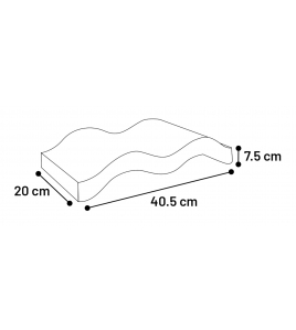 KATTENKRABPLANK MAWIMBI WAVE 40.5X20X7.5CM