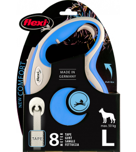 FLEXI NEW COMFORT, BAND L: 8 M, BLAUW