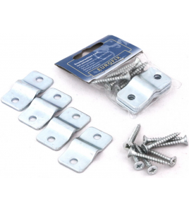 DRAADPANEELKLEM 4MM VERZINKT 4 STUKS INCL SCHROEVEN