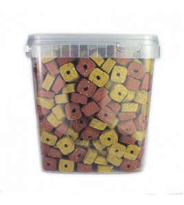 VLEESRONDO'S MIX (KIP/RUND/LAM) 3,5 KG./EMMER (5 LTR.)