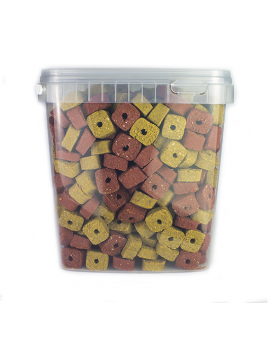 VLEESRONDO'S MIX (KIP/RUND/LAM) 3,5 KG./EMMER (5 LTR.)