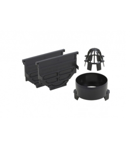 ACO HEXALINE 2.0 EINDPLATENSET, H = 7,8 CM, ZWART