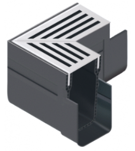 ACO SLIMLINE HOEKST.INCL.BLANK ALU RSTR