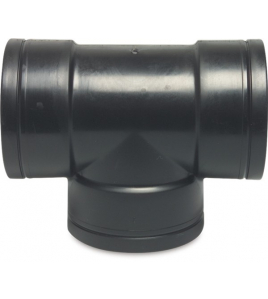 T-STUK 90° PP 1/2" BINNENDRAAD 10BAR ZWART T-STUK 90° PP 1/2" BINNENDRAAD 10BAR ZWART