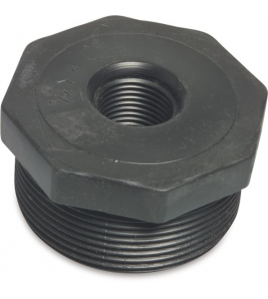 VERLOOPRING PP 1" X 3/4" BUITENDRAAD X BINNENDRAAD 10BAR ZWART VERLOOPRING PP 1" X 3/4" BUITENDRAAD X BINNENDRAAD 10BAR ZWART